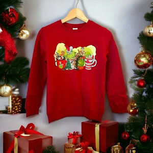 Grinch sweatshirt youth large